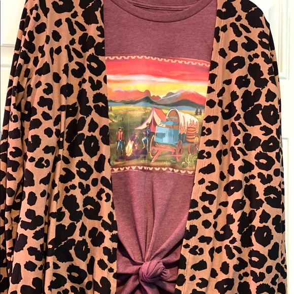 Lucky Leopard Cardigan Sweater - Picture 3 of 3